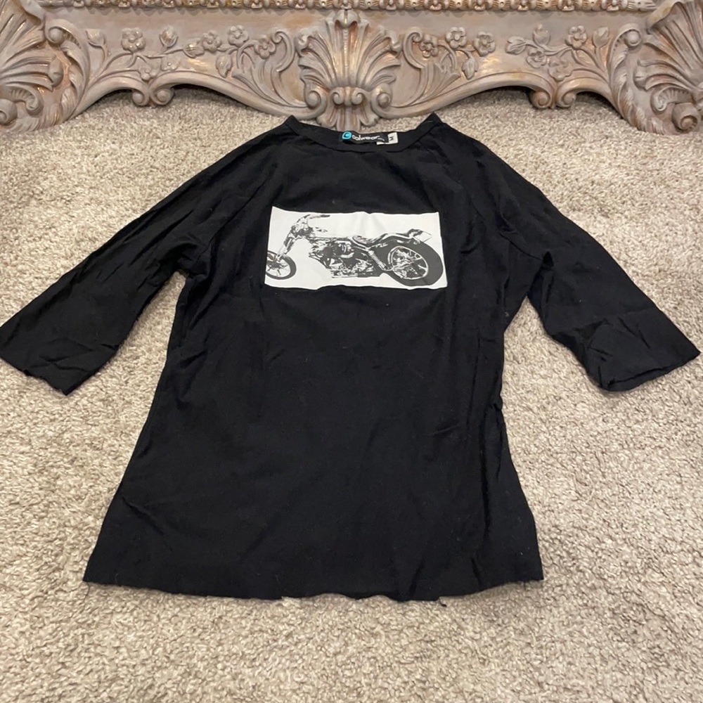 4/$25 Vintage 90’s babydoll raw edge muscle tee